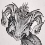 Эскизы тату дракон 28,10,2021 - №0308 - dragon tattoo sketch - tattoo-photo.ru