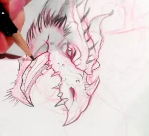 Эскизы тату дракон 28,10,2021 - №0317 - dragon tattoo sketch - tattoo-photo.ru