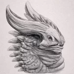 Эскизы тату дракон 28,10,2021 - №0354 - dragon tattoo sketch - tattoo-photo.ru