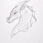 Эскизы тату дракон 28,10,2021 - №0399 - dragon tattoo sketch - tattoo-photo.ru