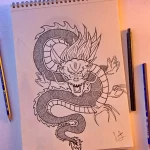 Эскизы тату дракон 28,10,2021 - №0446 - dragon tattoo sketch - tattoo-photo.ru