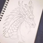 Эскизы тату дракон 28,10,2021 - №0487 - dragon tattoo sketch - tattoo-photo.ru