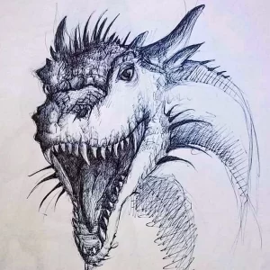 Эскизы тату дракон 28,10,2021 - №0499 - dragon tattoo sketch - tattoo-photo.ru