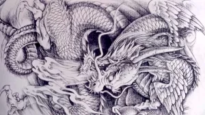 Эскизы тату дракон 28,10,2021 - №0516 - dragon tattoo sketch - tattoo-photo.ru