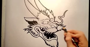 Эскизы тату дракон 28,10,2021 - №0558 - dragon tattoo sketch - tattoo-photo.ru