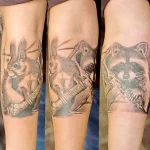 Фото пример рисунка тату белка 18,10,2021 - №0005 - squirrel tattoo - tattoo-photo.ru
