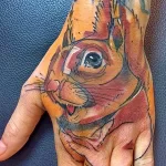 Фото пример рисунка тату белка 18,10,2021 - №0066 - squirrel tattoo - tattoo-photo.ru