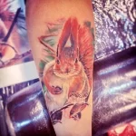 Фото пример рисунка тату белка 18,10,2021 - №0083 - squirrel tattoo - tattoo-photo.ru