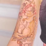 Фото пример рисунка тату белка 18,10,2021 - №0114 - squirrel tattoo - tattoo-photo.ru