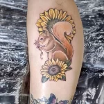 Фото пример рисунка тату белка 18,10,2021 - №0133 - squirrel tattoo - tattoo-photo.ru