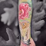 Фото пример рисунка тату белка 18,10,2021 - №0189 - squirrel tattoo - tattoo-photo.ru