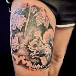 Фото пример рисунка тату белка 18,10,2021 - №0200 - squirrel tattoo - tattoo-photo.ru