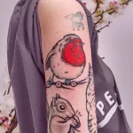 Фото пример рисунка тату белка 18,10,2021 - №0218 - squirrel tattoo - tattoo-photo.ru