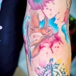 Фото пример рисунка тату белка 18,10,2021 - №0285 - squirrel tattoo - tattoo-photo.ru