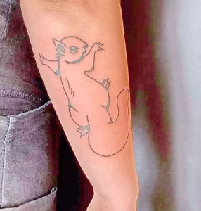 Фото пример рисунка тату белка 18,10,2021 - №0287 - squirrel tattoo - tattoo-photo.ru