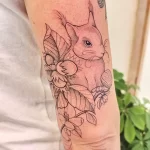 Фото пример рисунка тату белка 18,10,2021 - №0307 - squirrel tattoo - tattoo-photo.ru