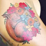 Фото пример рисунка тату белка 18,10,2021 - №0310 - squirrel tattoo - tattoo-photo.ru