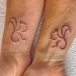 Фото пример рисунка тату белка 18,10,2021 - №0311 - squirrel tattoo - tattoo-photo.ru