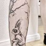 Фото пример рисунка тату белка 18,10,2021 - №0347 - squirrel tattoo - tattoo-photo.ru