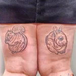 Фото пример рисунка тату белка 18,10,2021 - №0401 - squirrel tattoo - tattoo-photo.ru