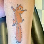 Фото пример рисунка тату белка 18,10,2021 - №0402 - squirrel tattoo - tattoo-photo.ru