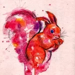 Фото пример рисунка тату белка 18,10,2021 - №0413 - squirrel tattoo - tattoo-photo.ru
