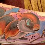 Фото пример рисунка тату белка 18,10,2021 - №0433 - squirrel tattoo - tattoo-photo.ru