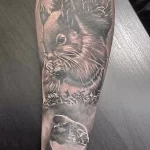 Фото пример рисунка тату белка 18,10,2021 - №0461 - squirrel tattoo - tattoo-photo.ru