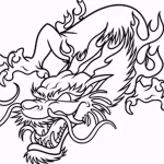 Эскизы тату дракон 28,10,2021 - №0001 - dragon tattoo sketch - tattoo-photo.ru