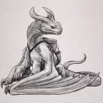 Эскизы тату дракон 28,10,2021 - №0007 - dragon tattoo sketch - tattoo-photo.ru