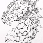 Эскизы тату дракон 28,10,2021 - №0020 - dragon tattoo sketch - tattoo-photo.ru