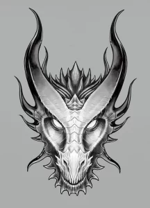 Эскизы тату дракон 28,10,2021 - №0025 - dragon tattoo sketch - tattoo-photo.ru