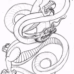 Эскизы тату дракон 28,10,2021 - №0040 - dragon tattoo sketch - tattoo-photo.ru