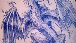 Эскизы тату дракон 28,10,2021 - №0045 - dragon tattoo sketch - tattoo-photo.ru