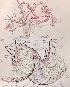 Эскизы тату дракон 28,10,2021 - №0050 - dragon tattoo sketch - tattoo-photo.ru