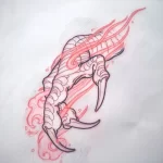Эскизы тату дракон 28,10,2021 - №0052 - dragon tattoo sketch - tattoo-photo.ru