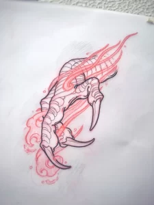 Эскизы тату дракон 28,10,2021 - №0052 - dragon tattoo sketch - tattoo-photo.ru