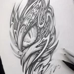 Эскизы тату дракон 28,10,2021 - №0055 - dragon tattoo sketch - tattoo-photo.ru