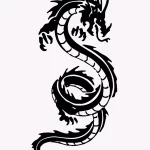 Эскизы тату дракон 28,10,2021 - №0059 - dragon tattoo sketch - tattoo-photo.ru