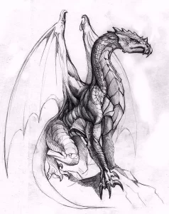 Эскизы тату дракон 28,10,2021 - №0073 - dragon tattoo sketch - tattoo-photo.ru
