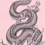 Эскизы тату дракон 28,10,2021 - №0080 - dragon tattoo sketch - tattoo-photo.ru