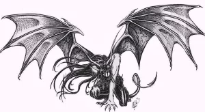 Эскизы тату дракон 28,10,2021 - №0083 - dragon tattoo sketch - tattoo-photo.ru