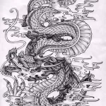 Эскизы тату дракон 28,10,2021 - №0094 - dragon tattoo sketch - tattoo-photo.ru