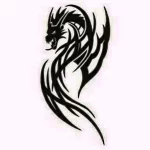 Эскизы тату дракон 28,10,2021 - №0097 - dragon tattoo sketch - tattoo-photo.ru
