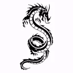 Эскизы тату дракон 28,10,2021 - №0102 - dragon tattoo sketch - tattoo-photo.ru