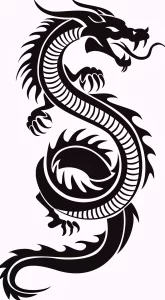 Эскизы тату дракон 28,10,2021 - №0104 - dragon tattoo sketch - tattoo-photo.ru