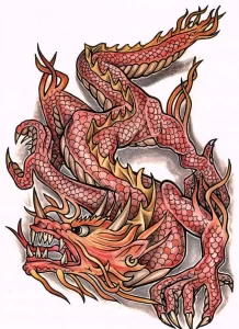 Эскизы тату дракон 28,10,2021 - №0108 - dragon tattoo sketch - tattoo-photo.ru