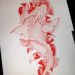 Эскизы тату дракон 28,10,2021 - №0109 - dragon tattoo sketch - tattoo-photo.ru