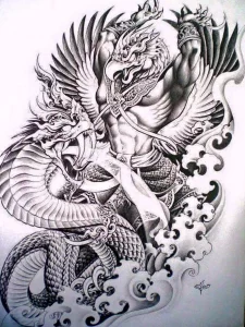 Эскизы тату дракон 28,10,2021 - №0131 - dragon tattoo sketch - tattoo-photo.ru