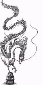 Эскизы тату дракон 28,10,2021 - №0132 - dragon tattoo sketch - tattoo-photo.ru